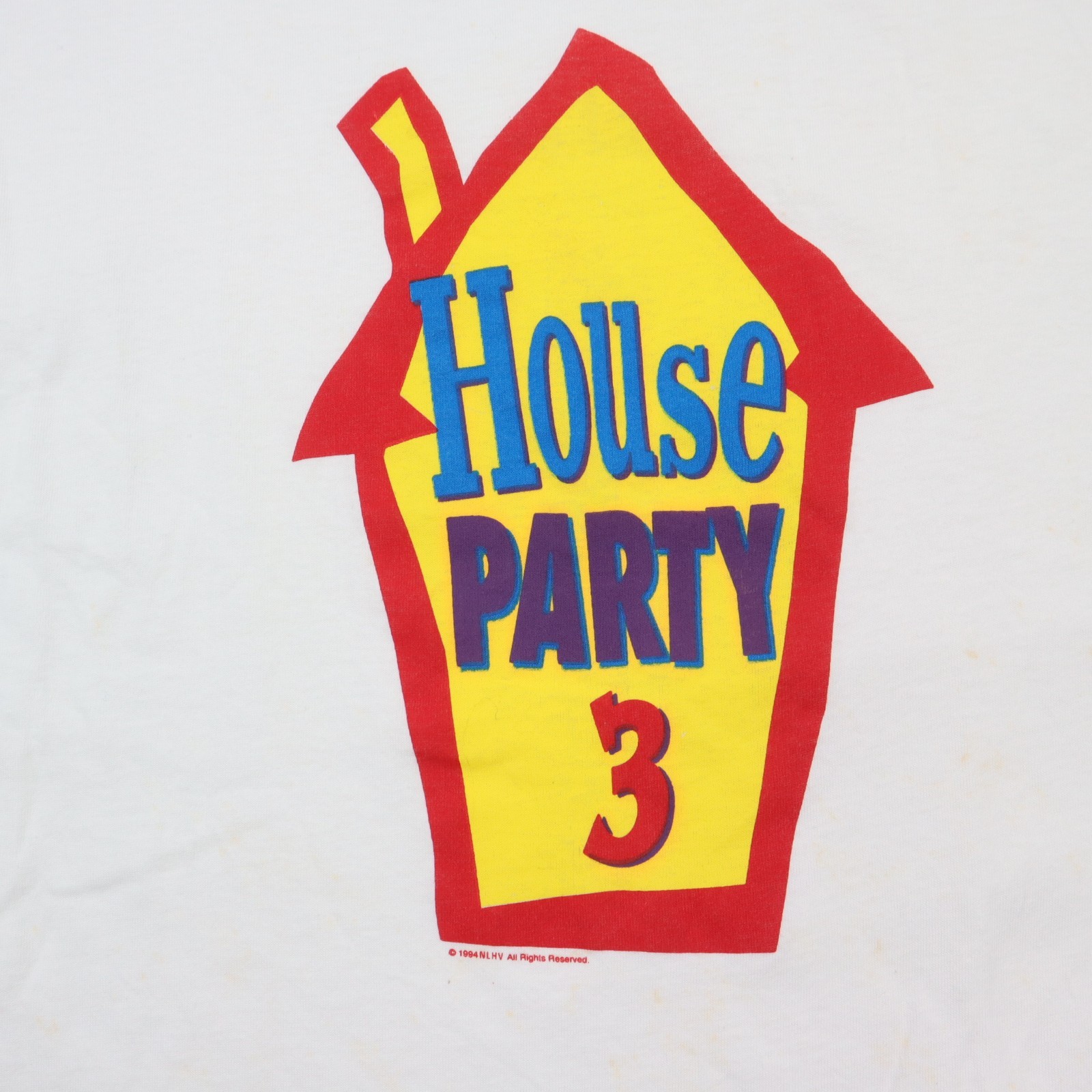 Vintage House Party 3 Movie Promo T-Shirt OSFA Long White 90s Murina USA Made