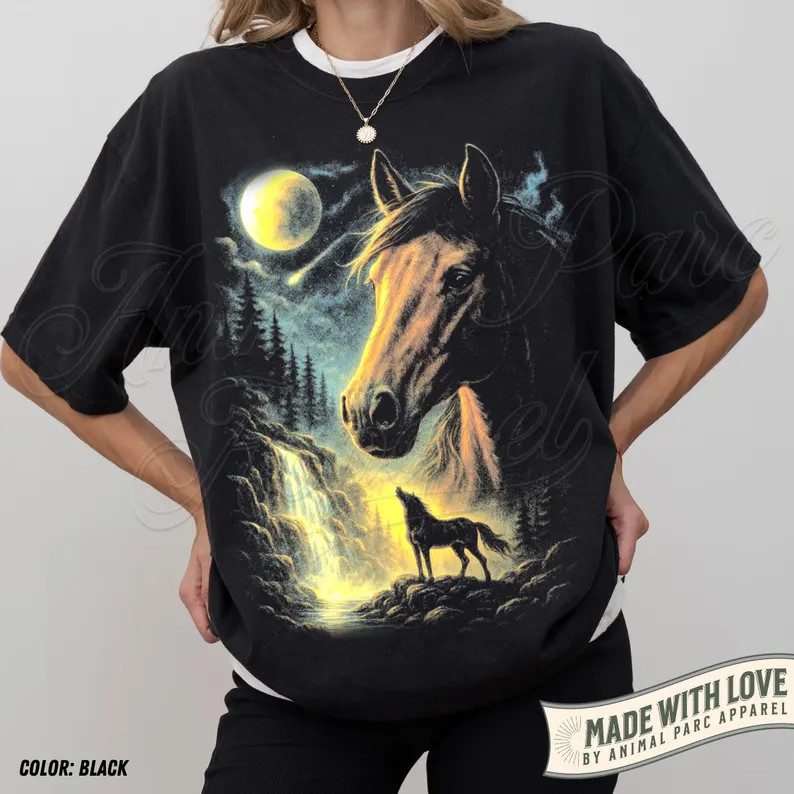 Western Cowboy Horse Comfort Tee