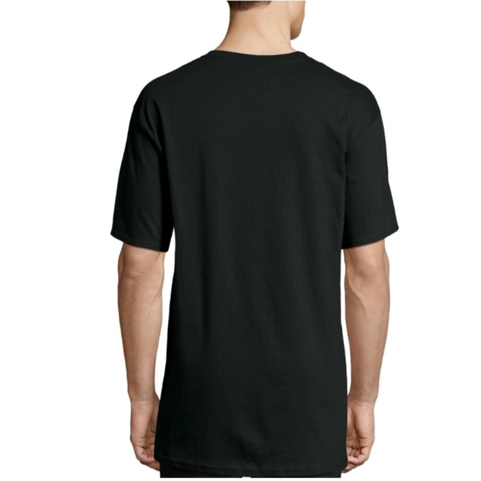 HANES Big Men’s Beefy Heavyweight Short Sleeve T-shirt – Size Large Tall, Black