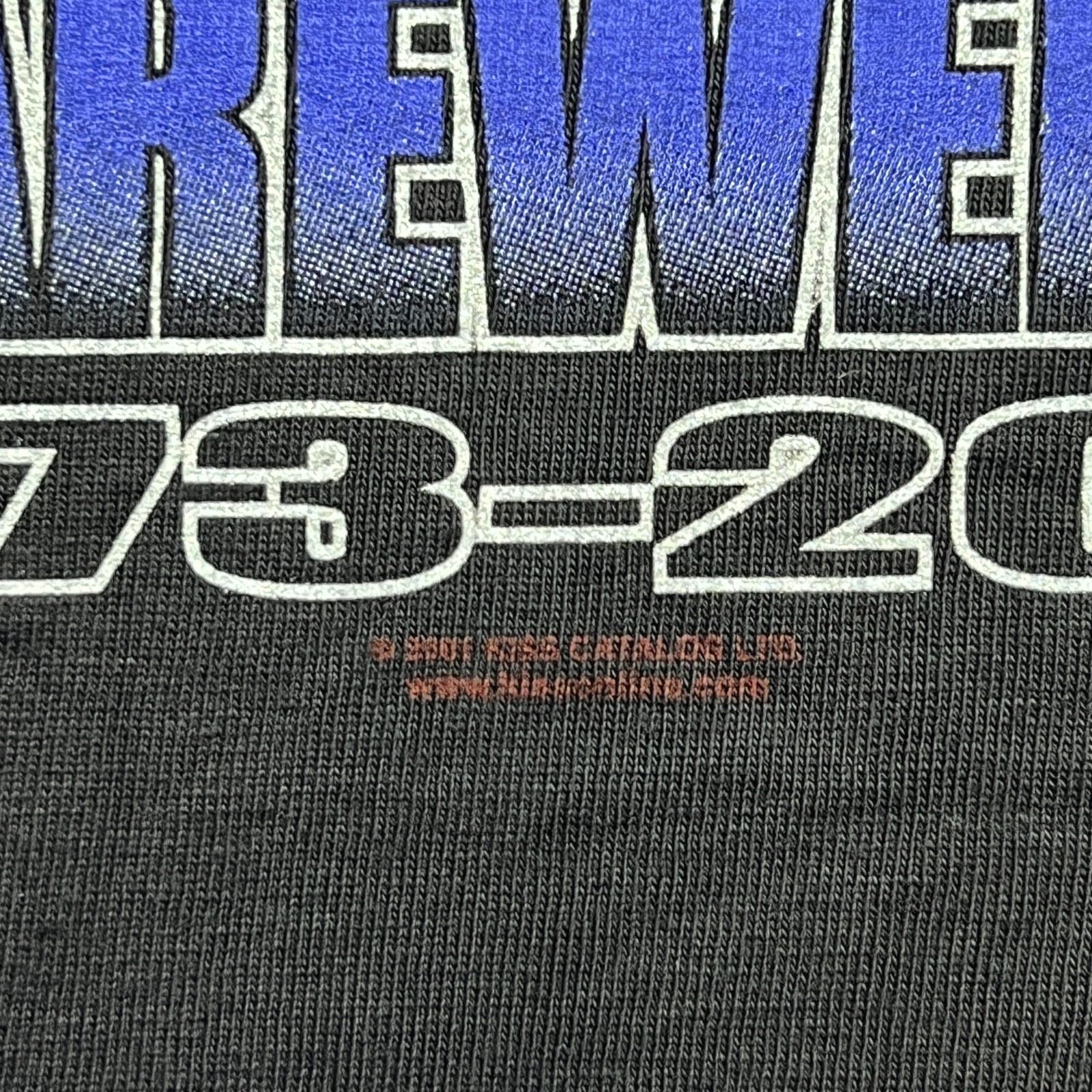 KISS Farewell Tour Australia 2001 Vintage T Shirt Mens Large Band Tee Music
