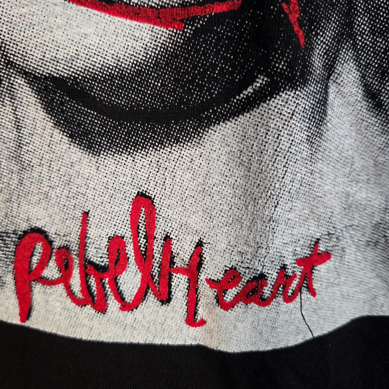 Madonna Rebel Heart 2015 Tour T Shirt Size M Black Short Sleeve Canada