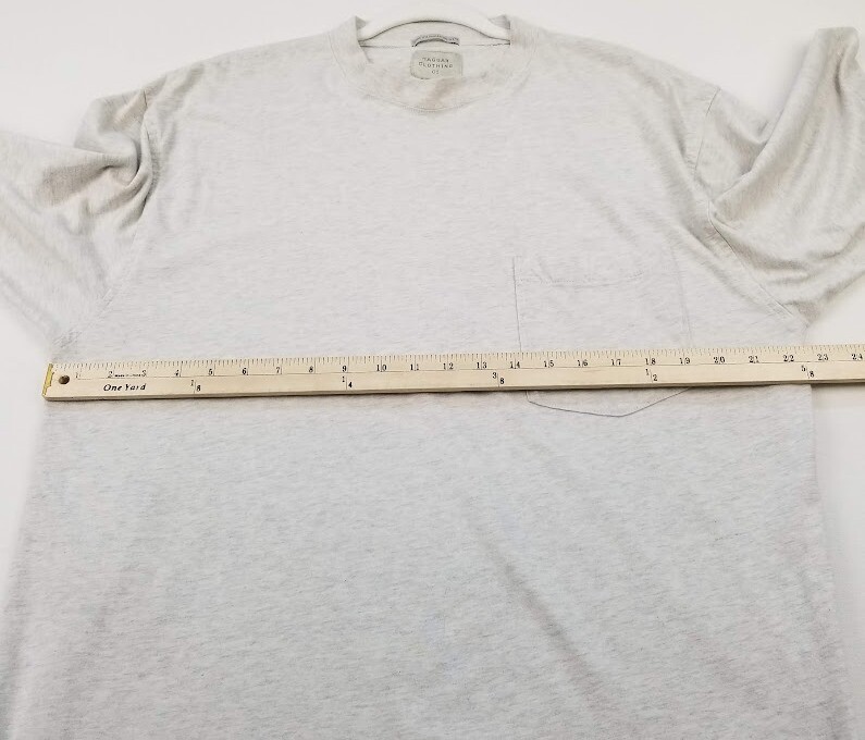 Haggar Ultimate T Shirt Men’s Large L Heather Gray Short Sleeves Pocket Stretch