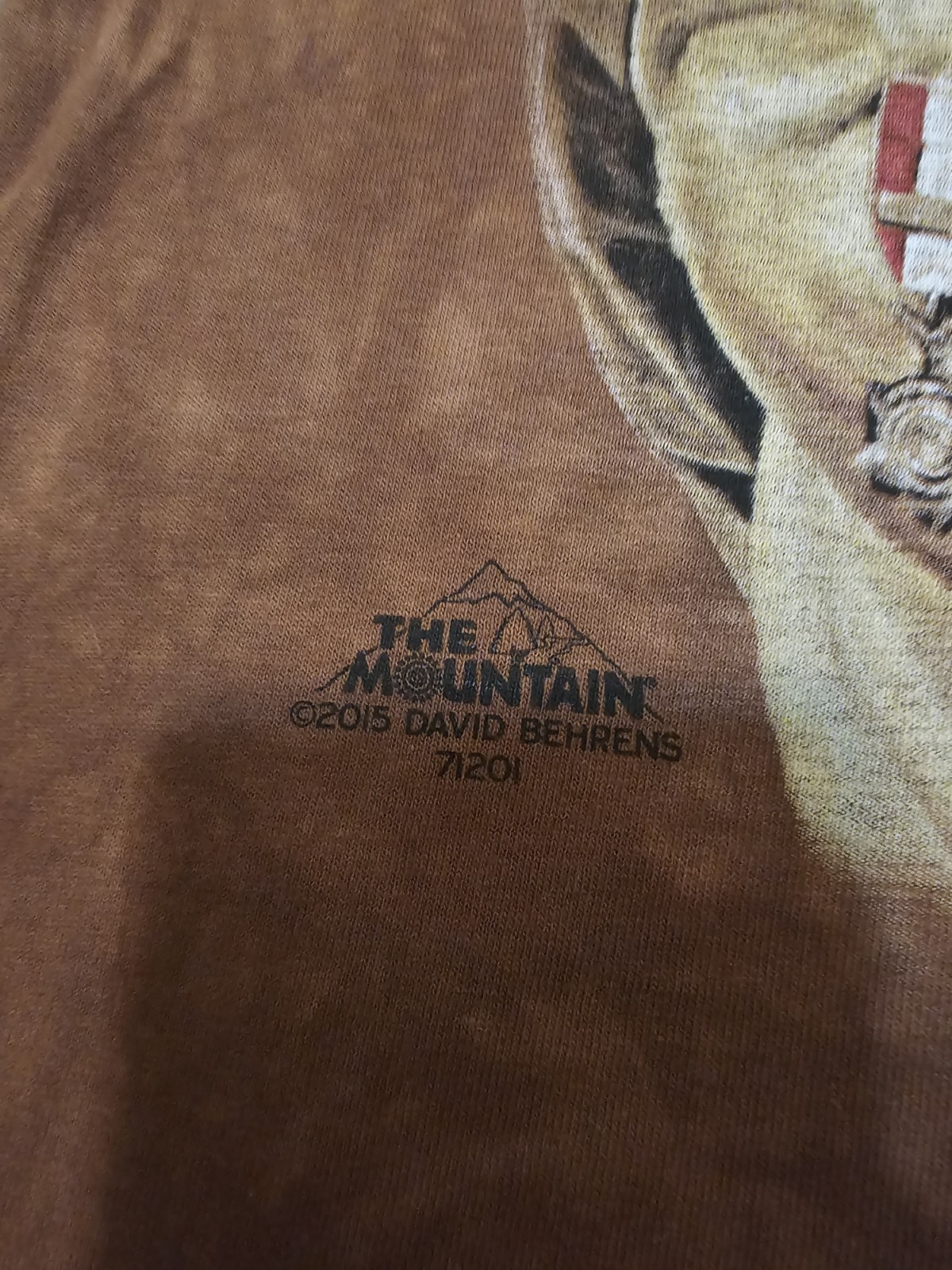 THE MOUNTAIN American Indian Marine Brown Tie Dye T-SHIRT – 2XL