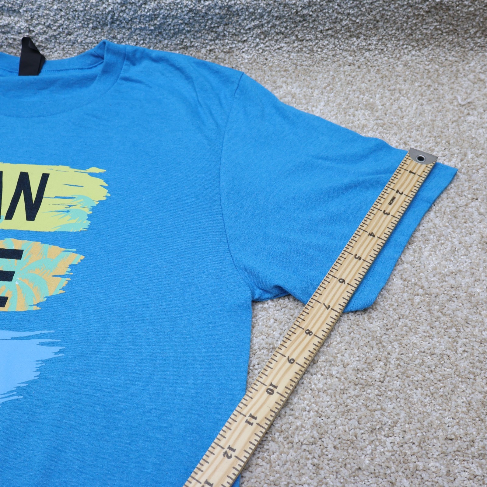 District San Diego California Surf Graphic T-Shirt Blue Size M