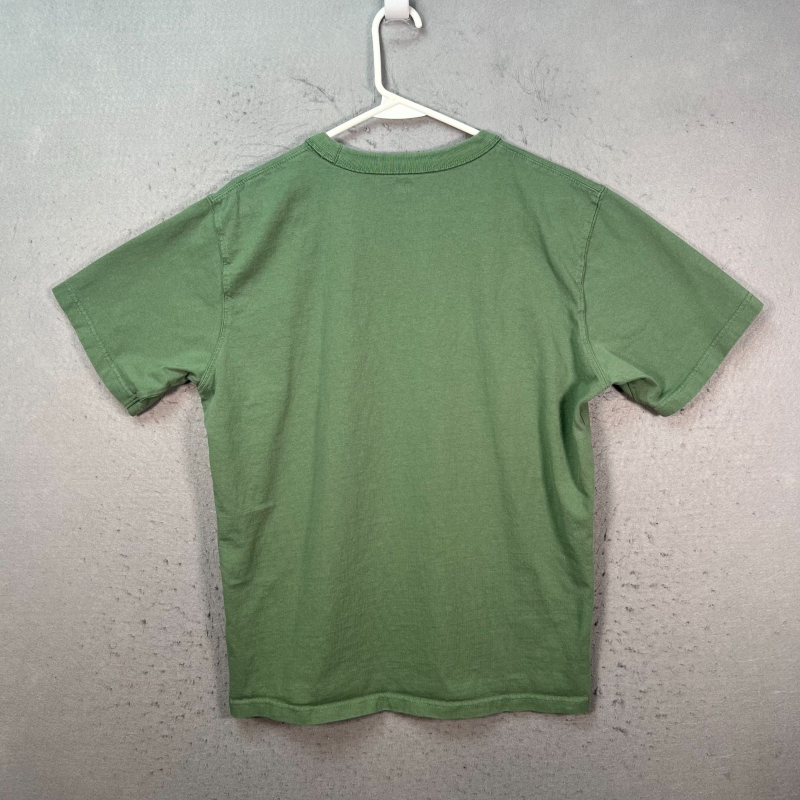 Uniqlo U Mens Size Medium Green Crew Neck Short Sleeve T-Shirt 100% Cotton