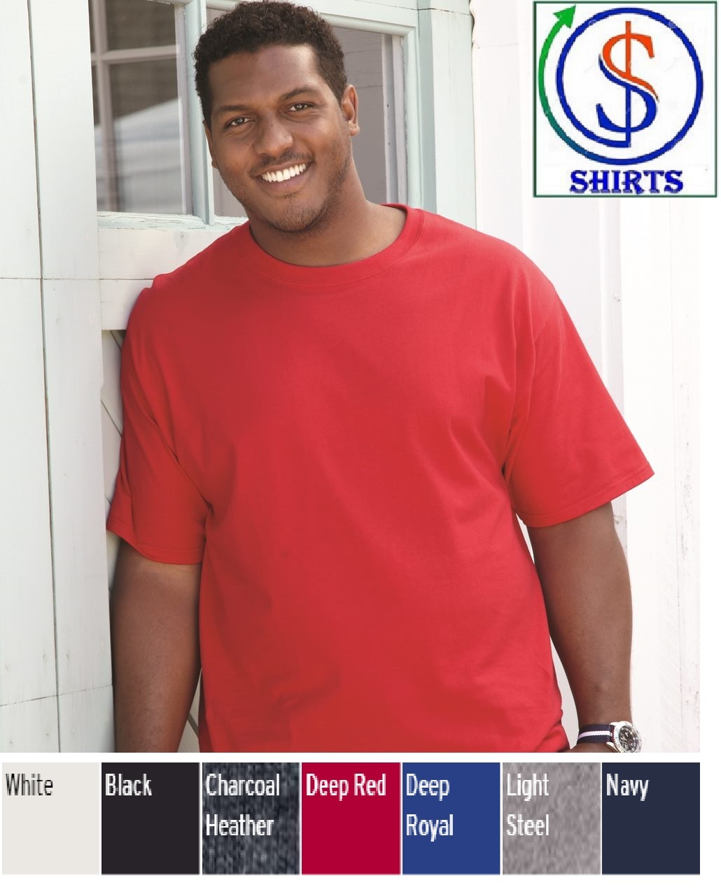 Hanes Beefy-T® Tall Short Sleeve T-Shirts Tee 100% Cotton Men’s LT XLT-4XLT 518T