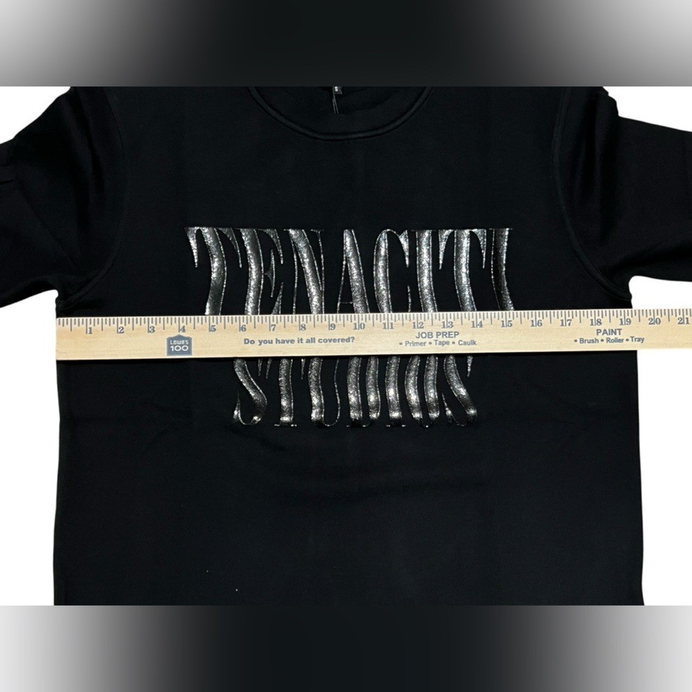 Tenaciti men’s TNC Raves black T-shirt short sleeve size small luxury streetwear