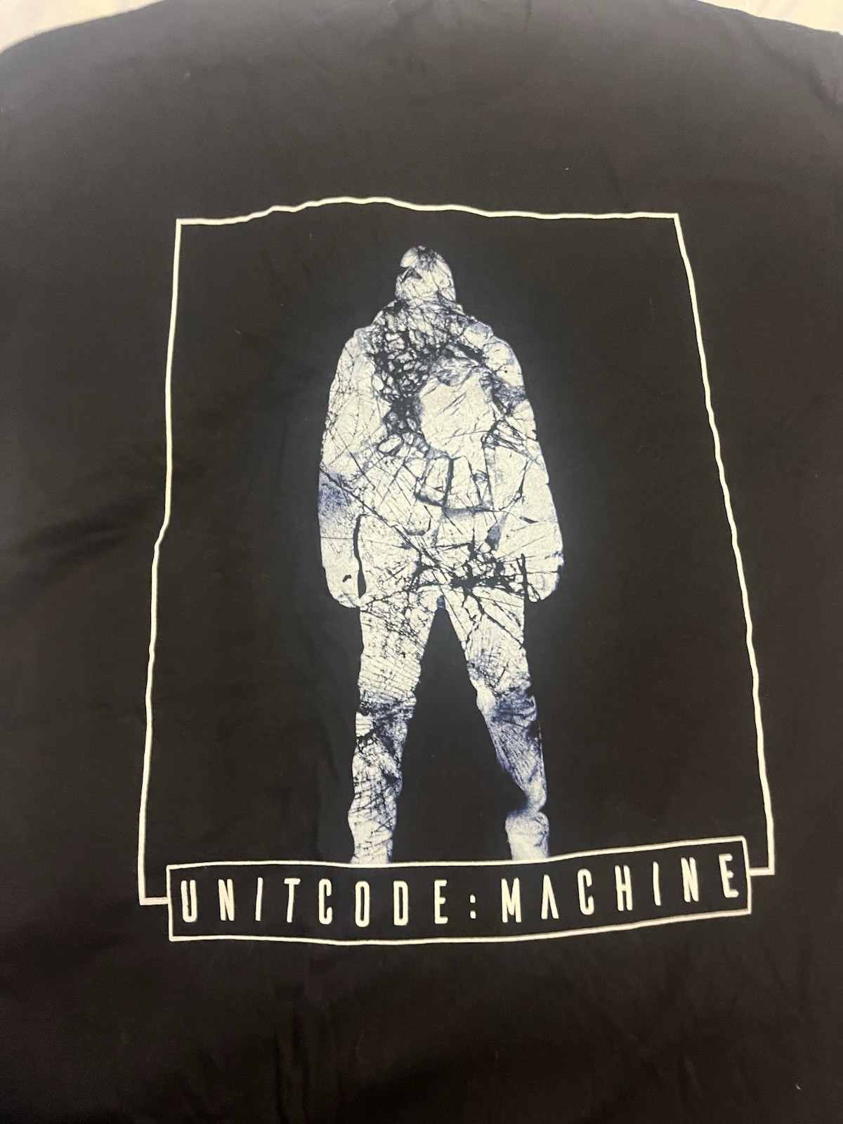 Unitcode: Machine Concert shirt Black Graphic Tee Mens L Double-Sided
