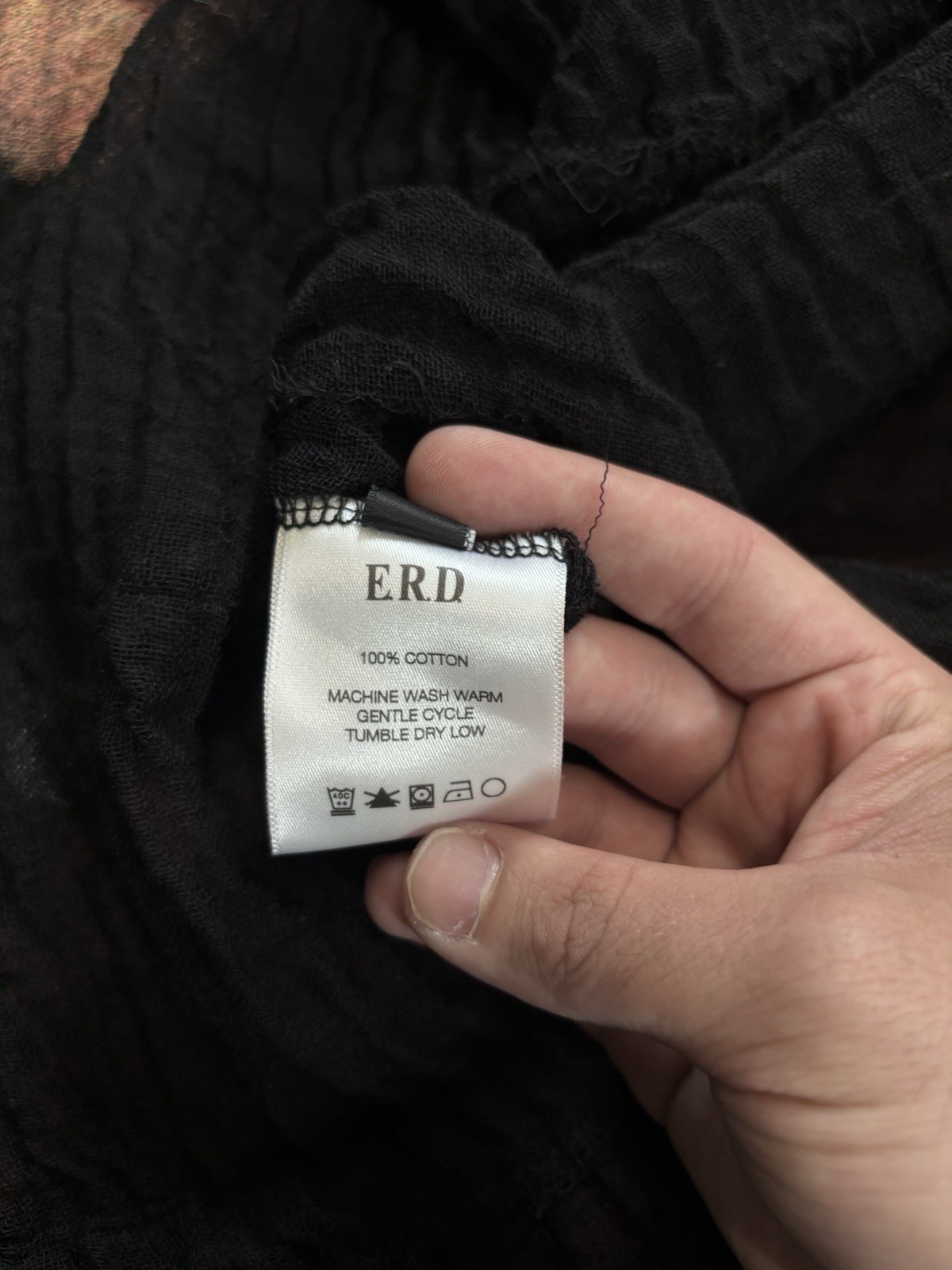 Enfants Riches Deprimes Dorothy Dunkd Sheer Long Sleeve Shirt. Size Large.