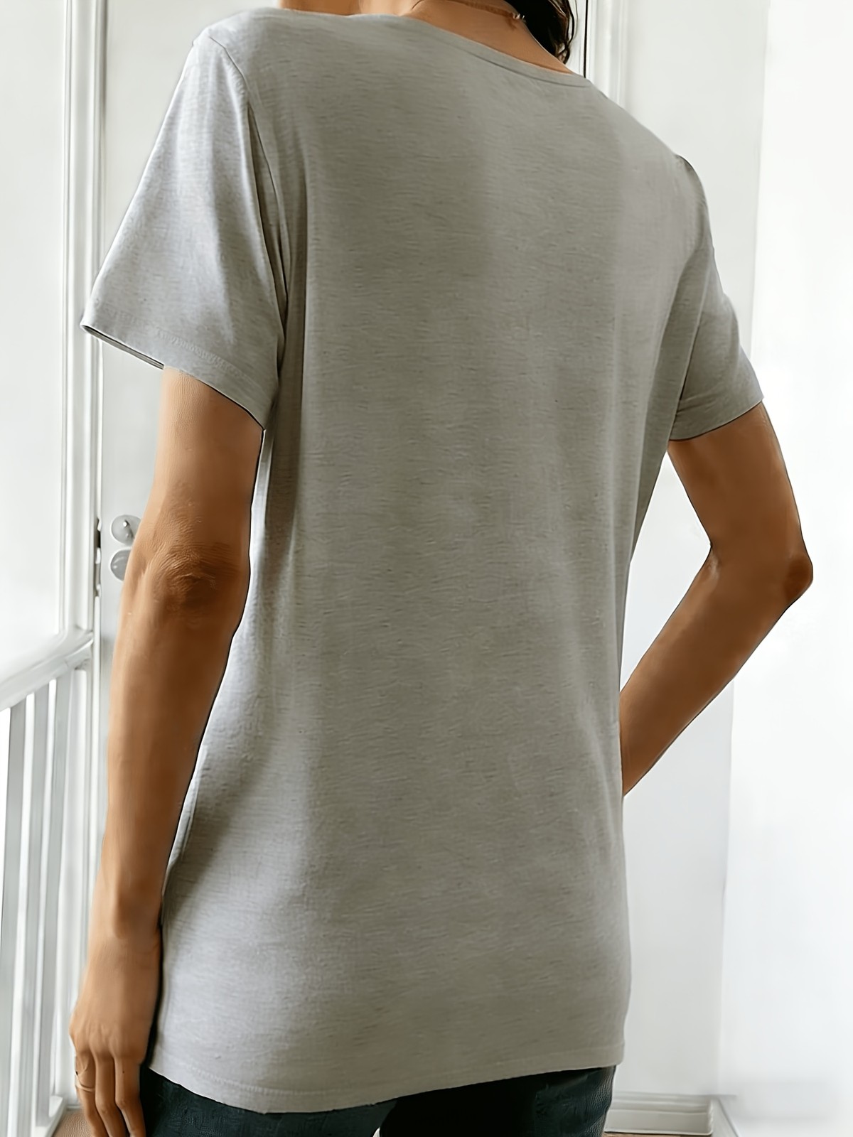 Customizable Personalized Round-neck T-shirt Tops Tee for Eternal Remembrance↗