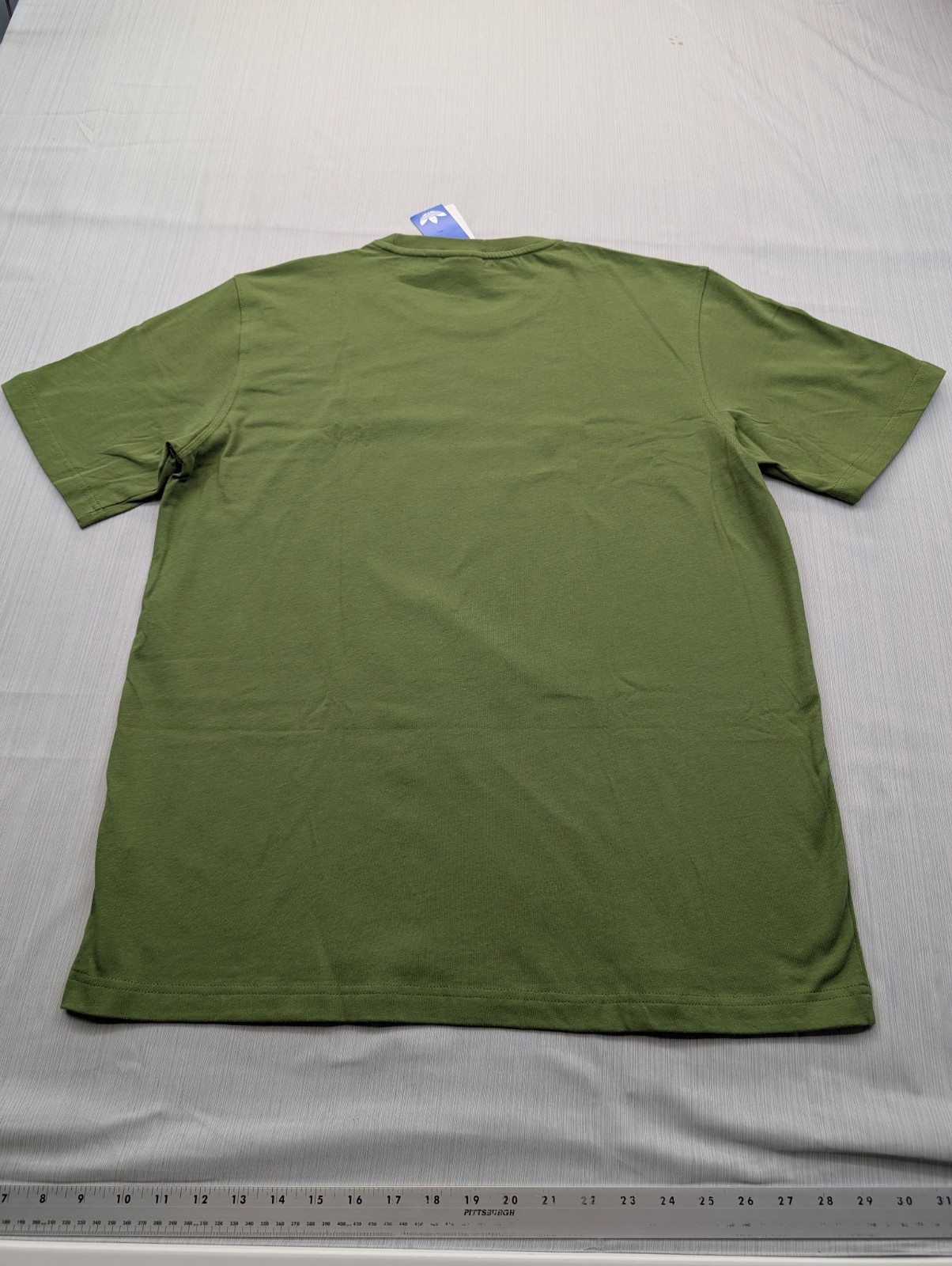 New Adidas Trefoil Essentials Tee Shirt Mens Size Large Tech Olive TShirt