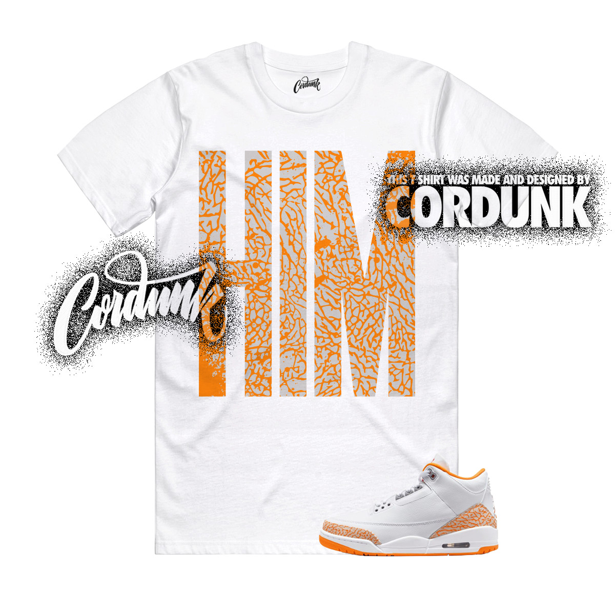 3 Orange Citrus White Cement Grey Multi Color 11 T Shirt Match HIMTALL