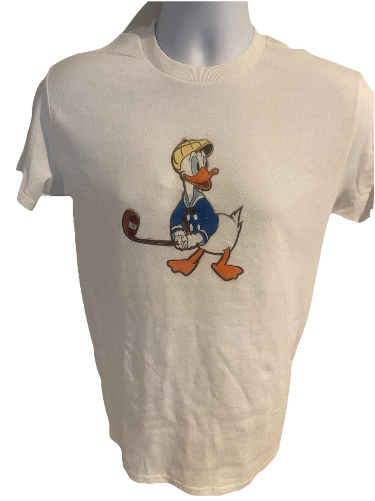 DONALD DUCK GOLFING MENS SHORT SLEEVE T-SHIRT SIZE X LARGE NEW