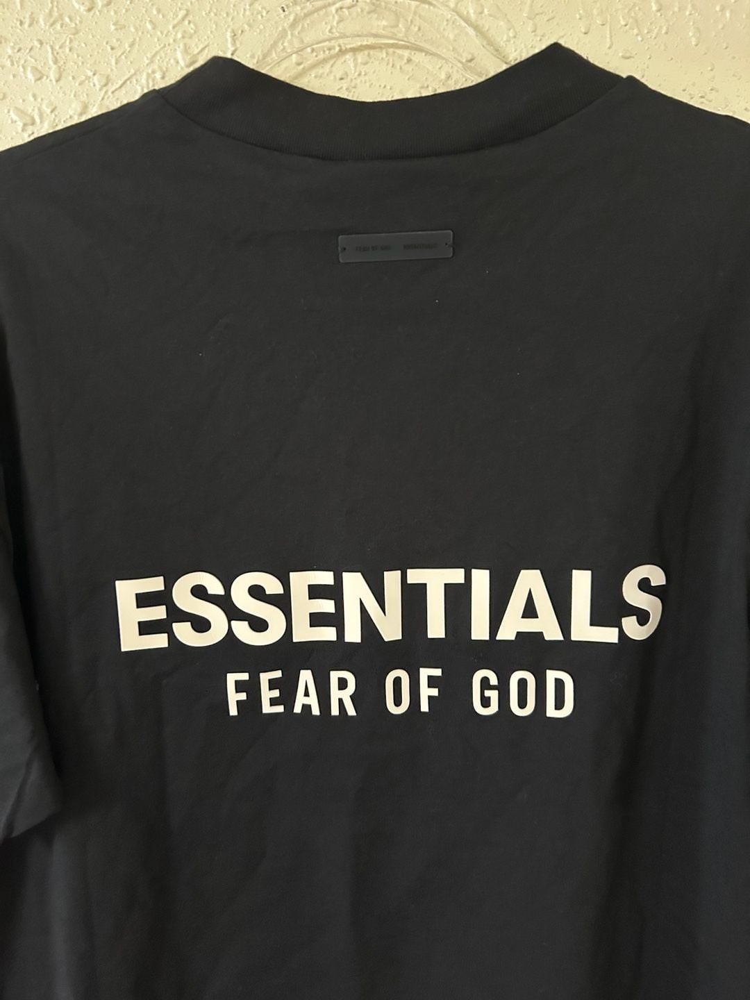 Fear of God Essentials Classic Short Sleeve Crewneck T-Shirt in Jet Black