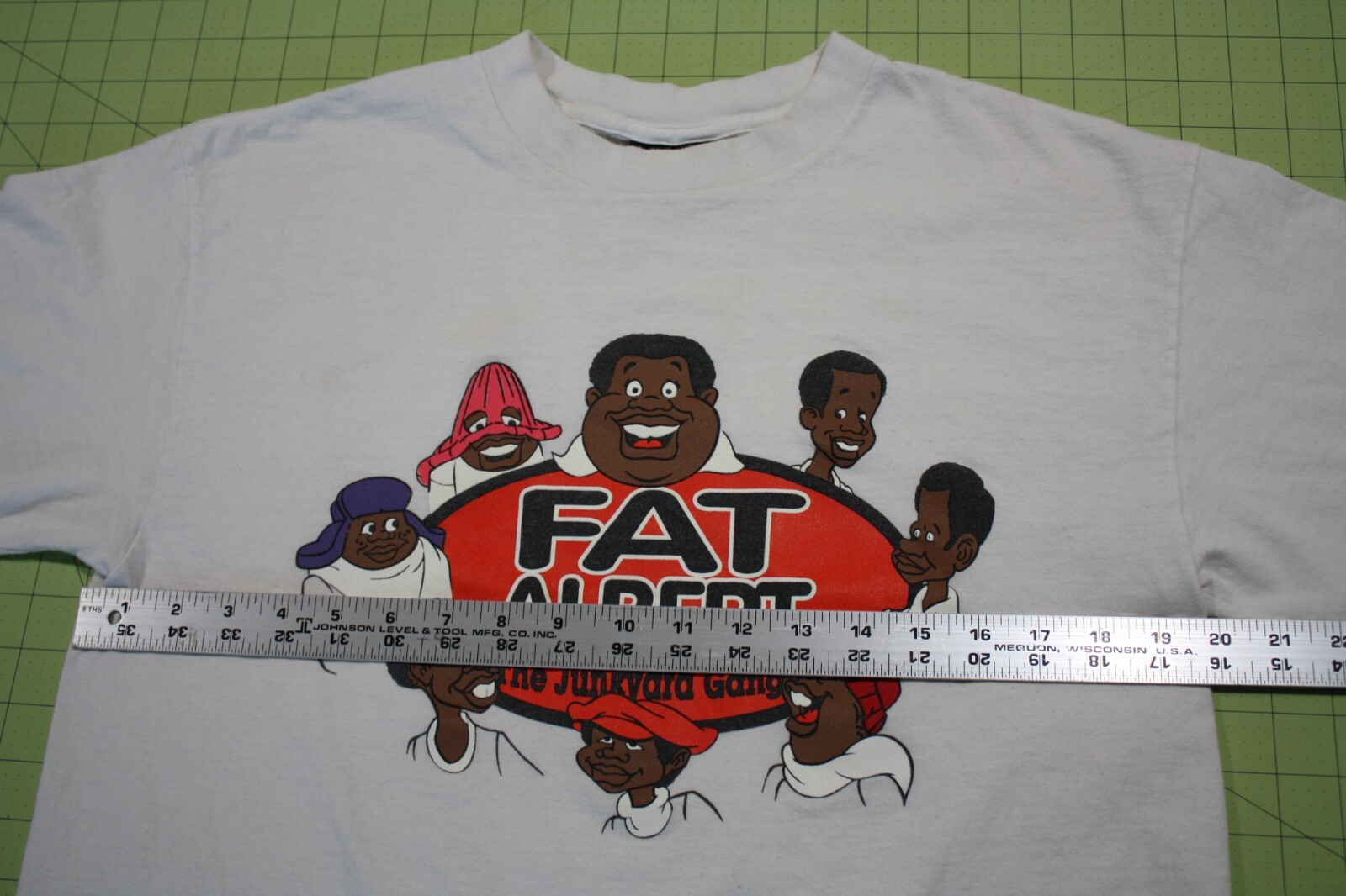 Vintage Junkyard Gang Fat Albert Shirt Size LG Front/Back Print Scene Not Herd