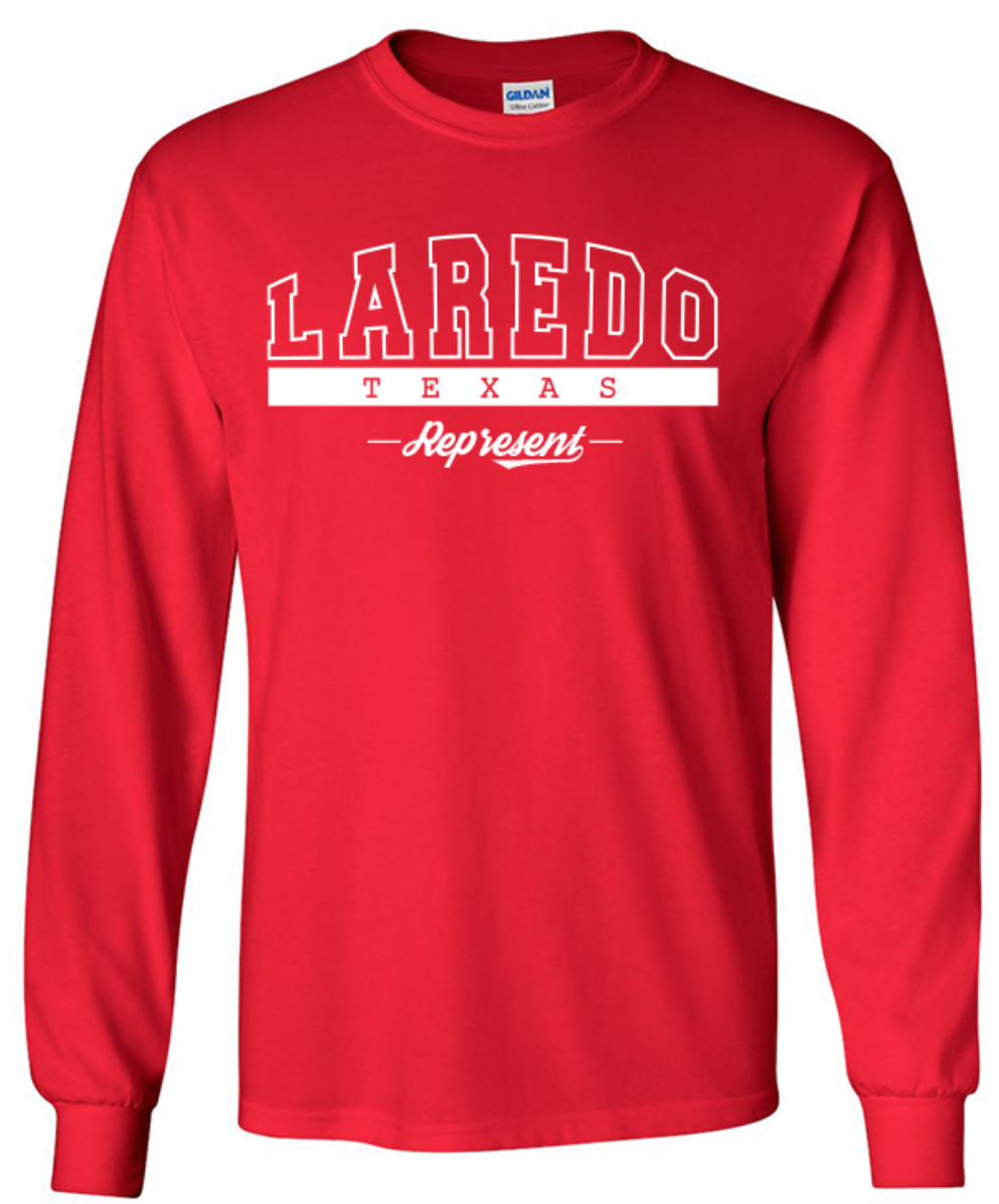 Laredo Texas State T-Shirt Long Sleeve Graphic Tees Unisex Apparel