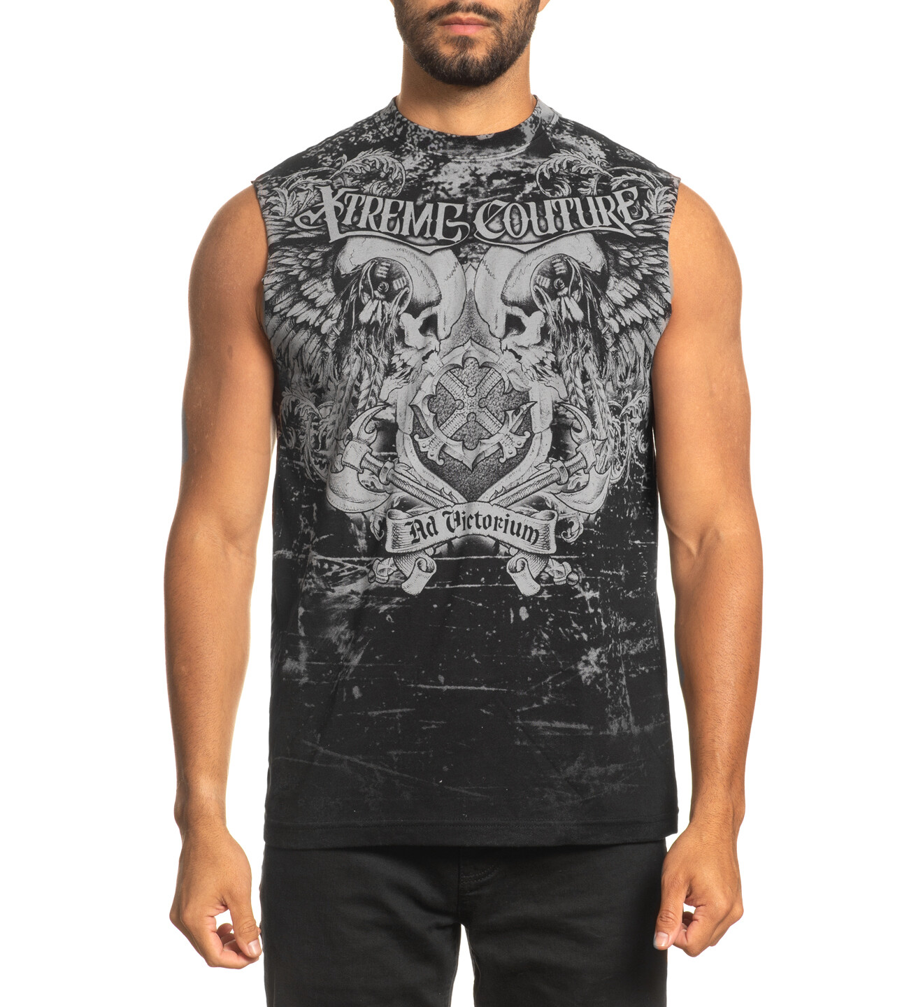Xtreme Couture by Affliction Men’s Muscle Tee-Shirt Predato Tank Biker Skull