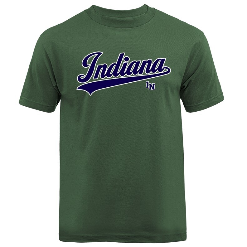 State of Indiana Swoosh IN Graphic T-shirt