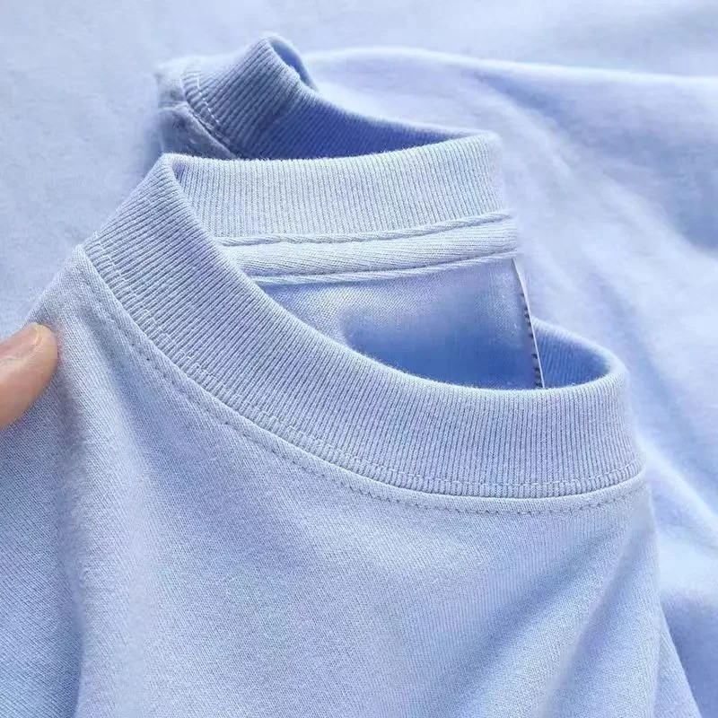 400GSM Heavyweight Oversized T-Shirt Men Cotton Loose Fit Drop Shoulder Tee