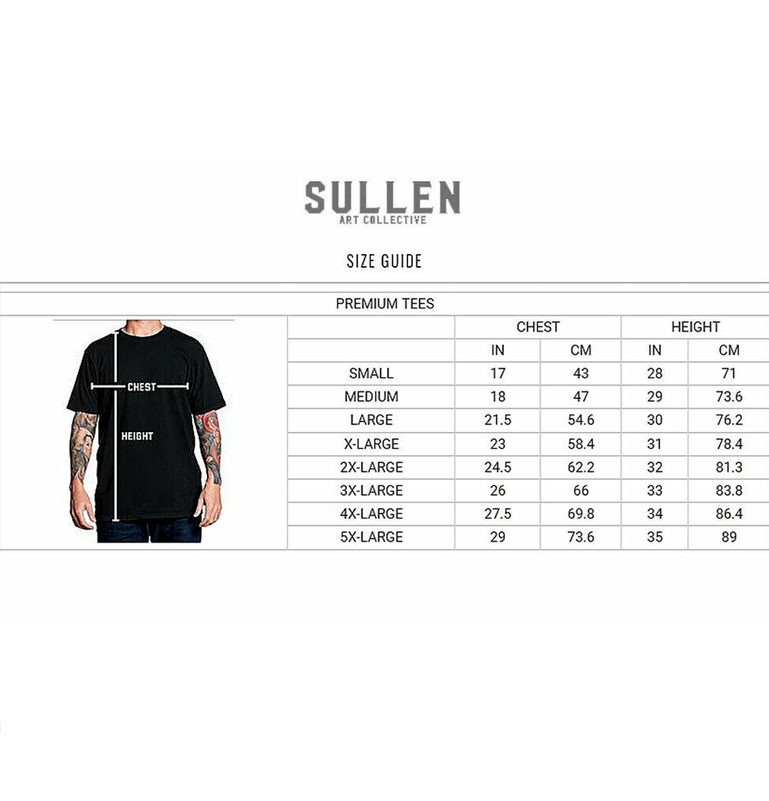 Sullen Art Collective Harpoon Skull Premium SCM8093 Short Sleeve T-shirt For Men