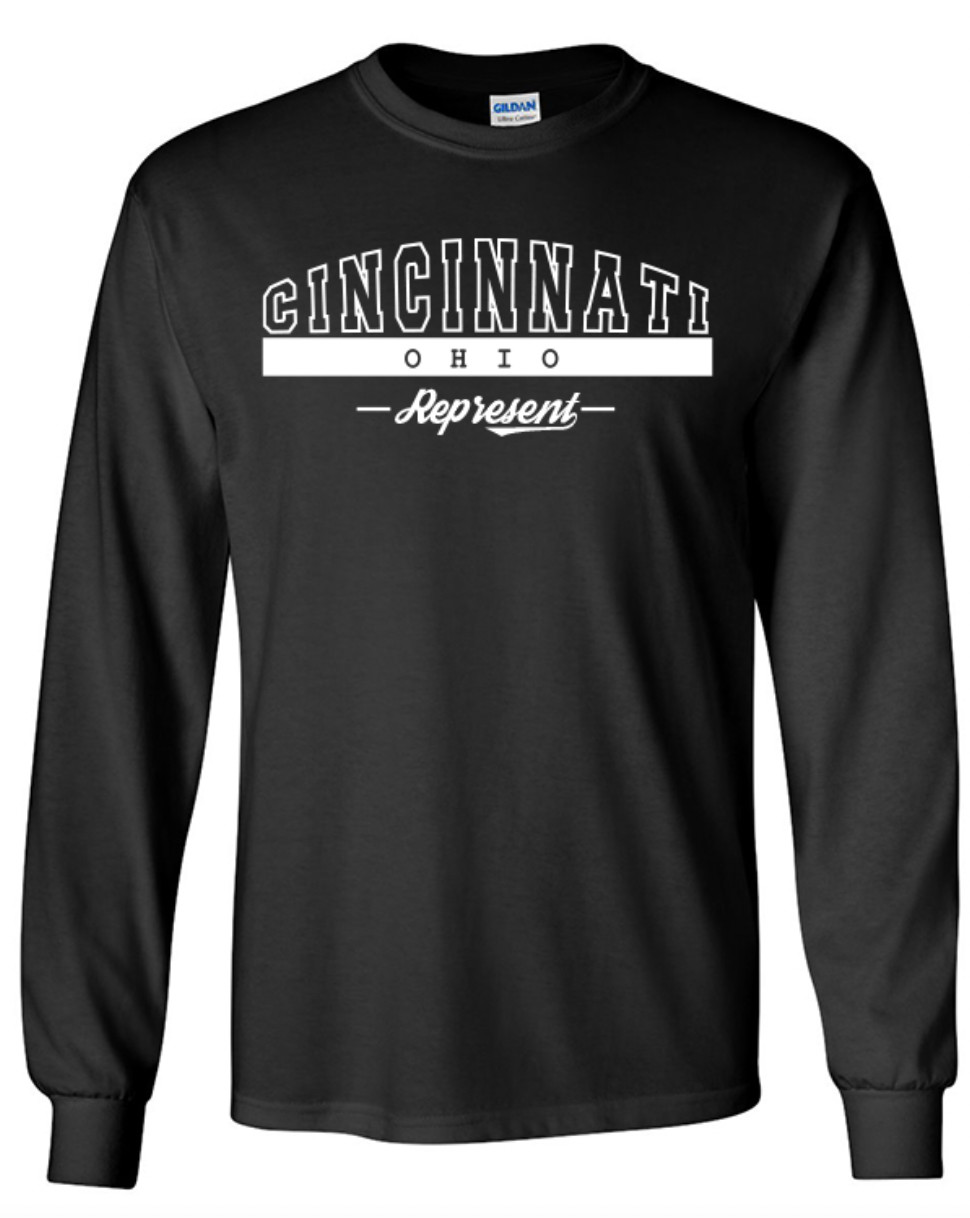 Cincinnati Ohio State T-Shirt Long Sleeve Graphic Tees Unisex Apparel Design