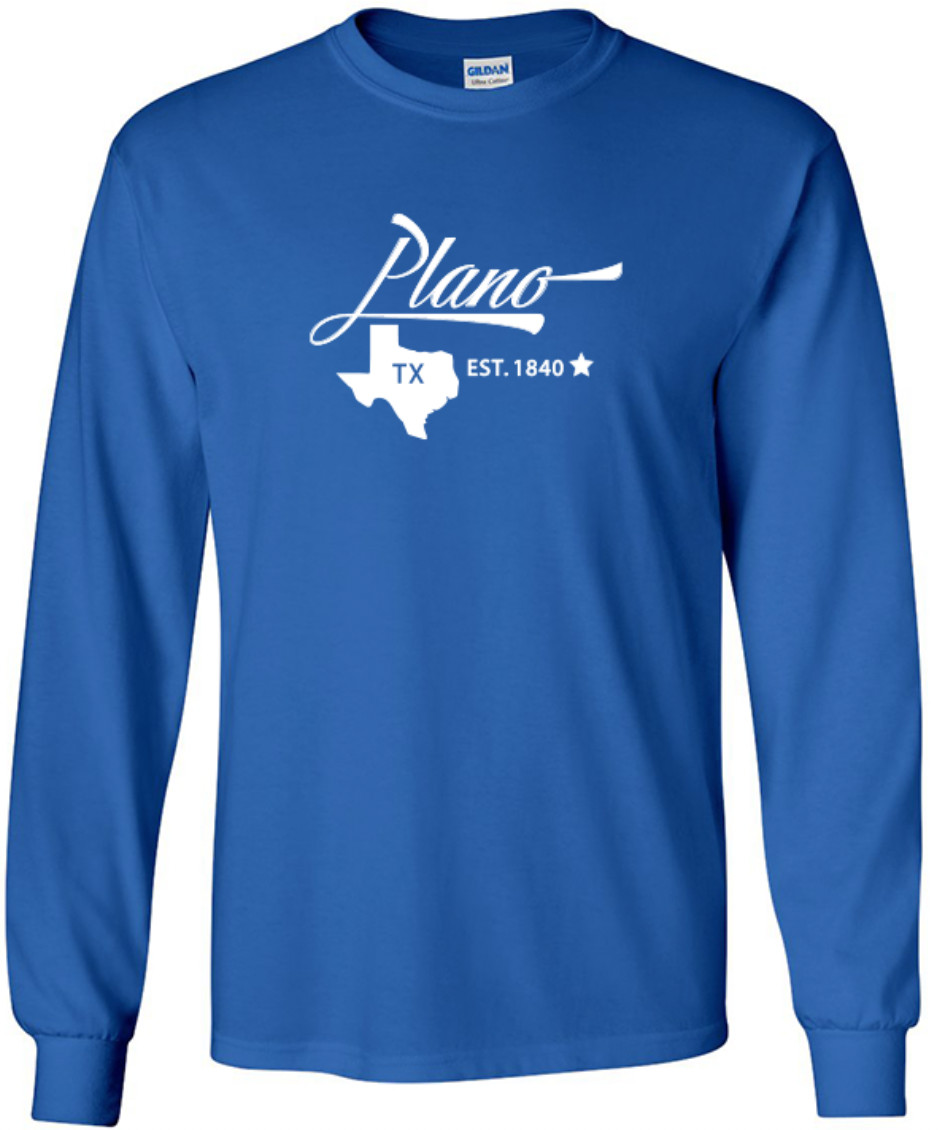 Plano Texas State T-Shirt Long Sleeve Graphic Tees Unisex Apparel Design