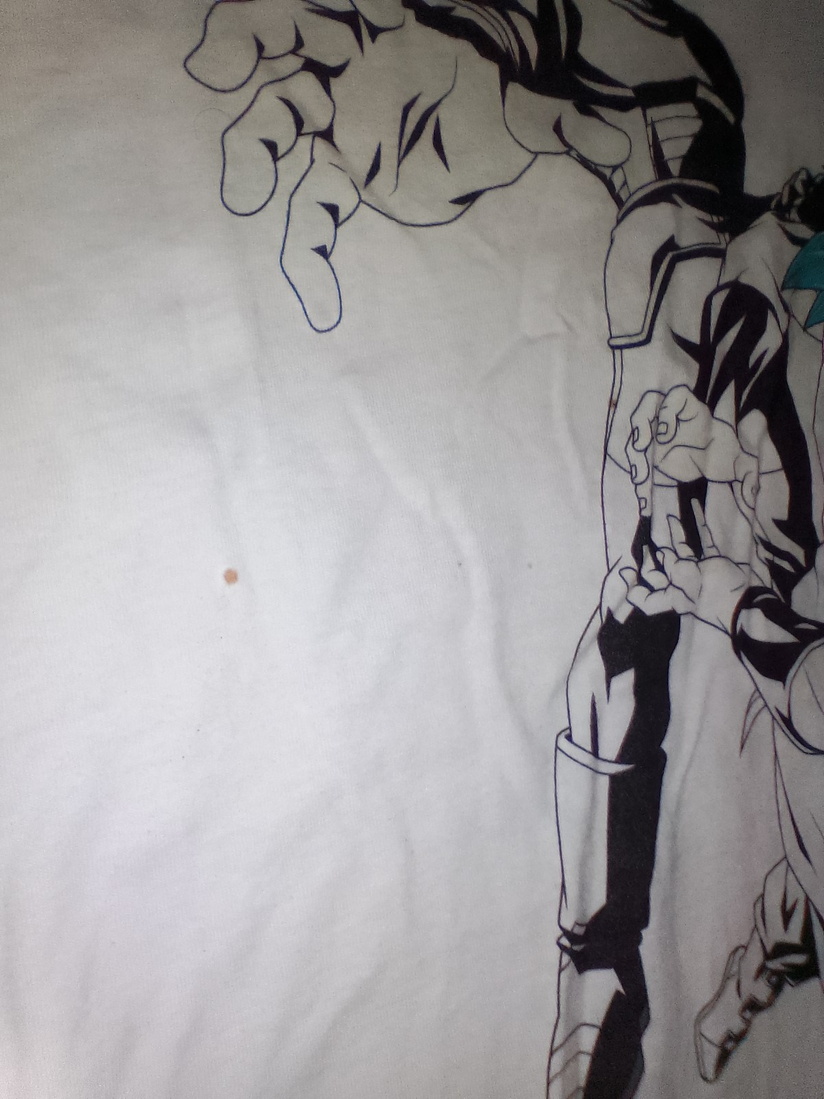 DragonBall Animation T-Shirt With Two Stains As Shown In The Pictures Above