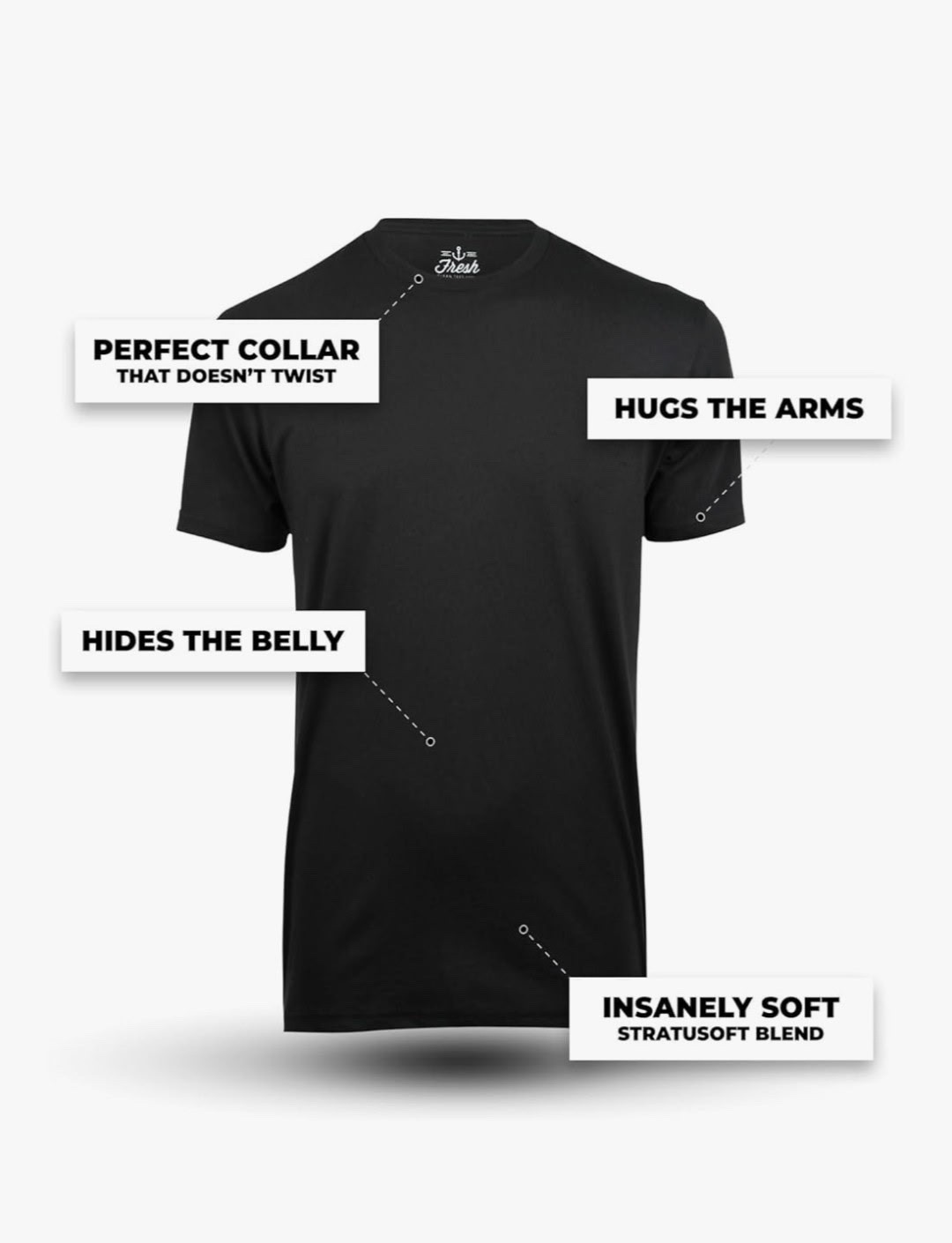 QUINCE Mens Crew Casual Basic 100% Cotton T-Shirt Tee Black White Navy 1-3 Pack