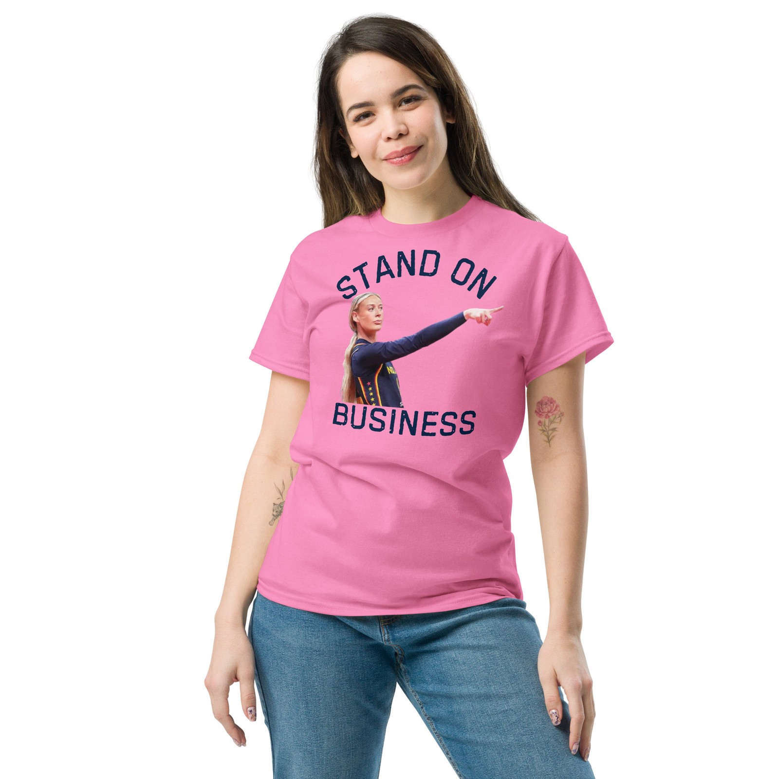 Sophie Cunningham Shirt Stand On Business Finger Point Indiana Basketball Tee