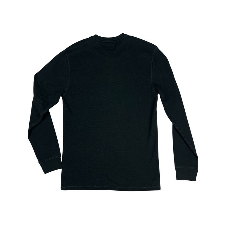 Polo Ralph Lauren Polo Bear Waffle Knit Thermal Sleep Shirt Black Preppy Size M