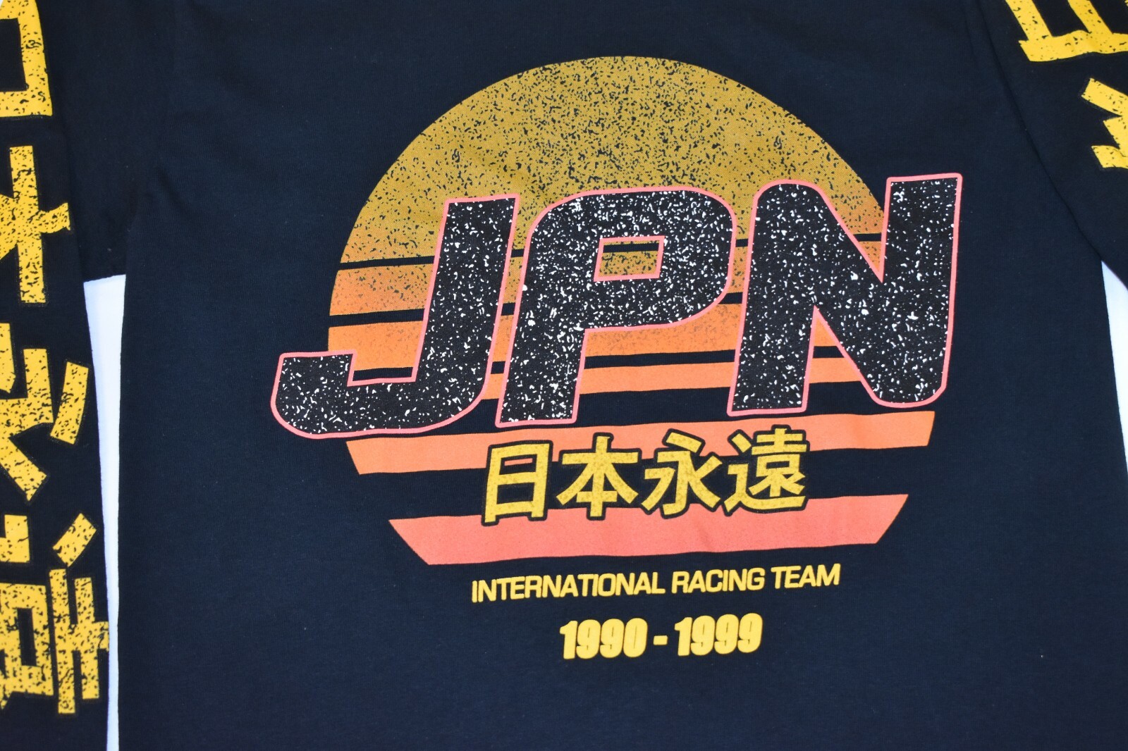 Fashion Nova Mens JPN International Racing Team 1990-1999 Black Shirt New S-2XL