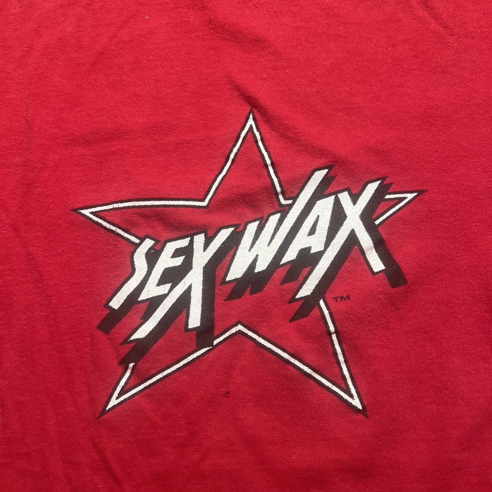 Vintage Sex Wax Tshirt Early 80s Red Large Two Sided Surfing Surf Culture Punk
