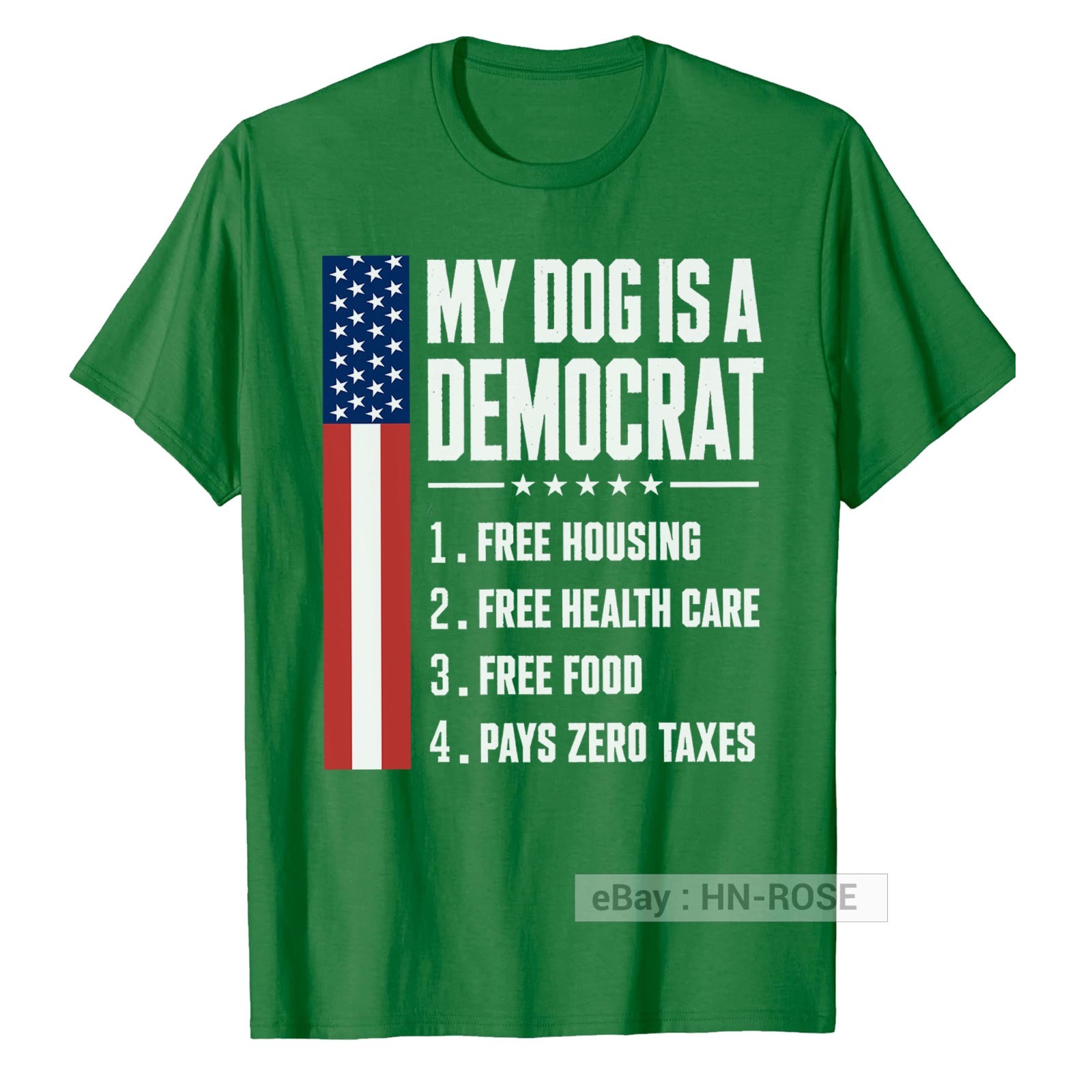My Dog is A Democrat T-Shirt Funny sayings for Republican Tee Anti Liberal