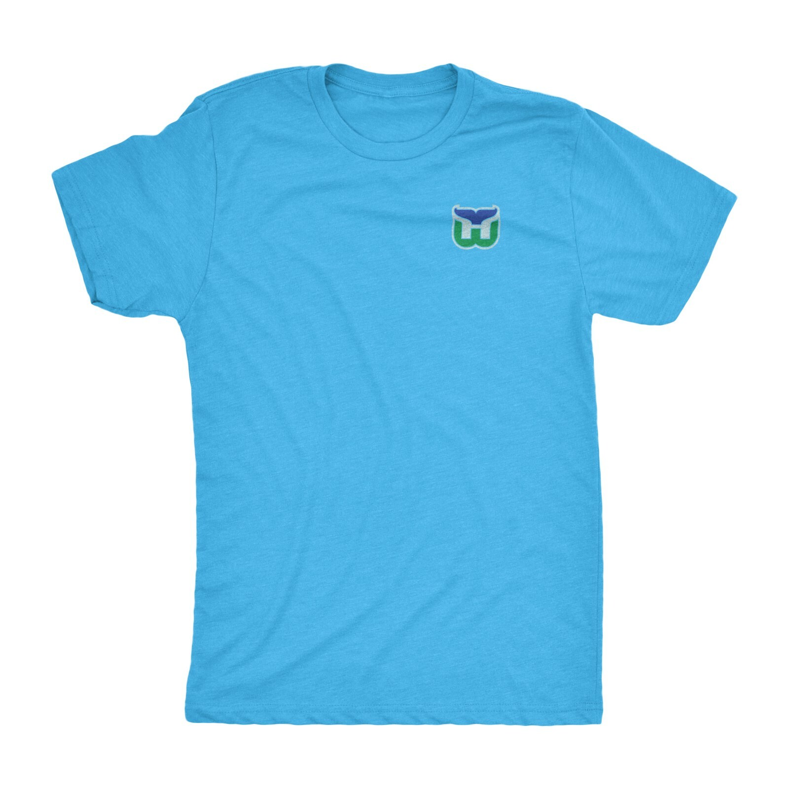 Hartford Whalers classic t-shirt triblend vintage old time hockey left chest W