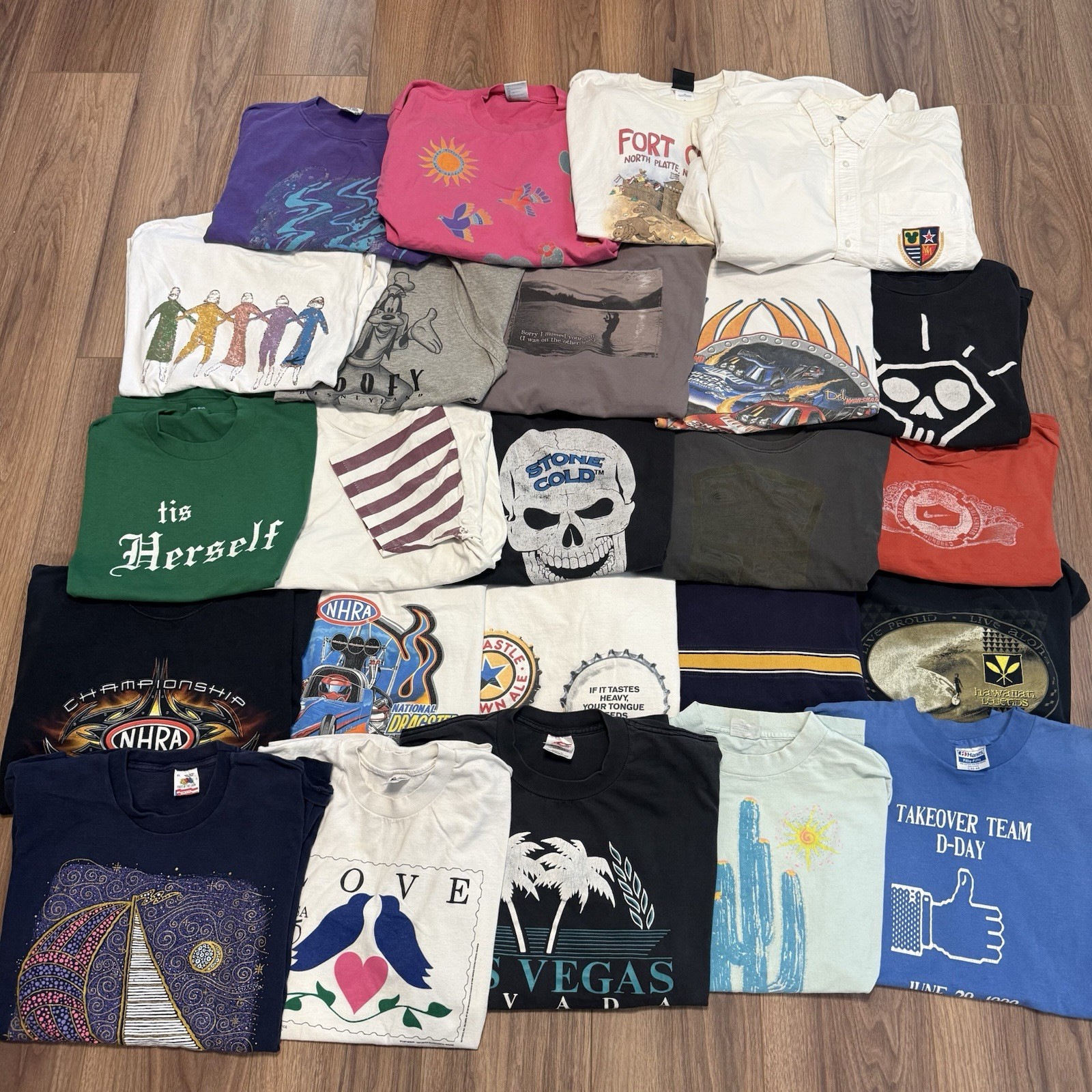 Vintage Modern Reseller Bundle Wholesale T Shirt Lot 24 Items 90s 00s Jul7-2