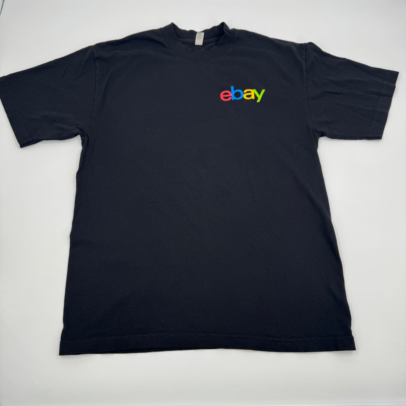 Los Angeles Apparel eBay 30th Anniversary T-Shirt Mens M Black Heavyweight 6.5oz