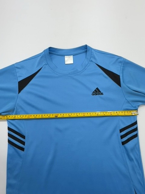 Adidas Boys Blue Athletic Logo T-Shirt Size Regular Condition Varies