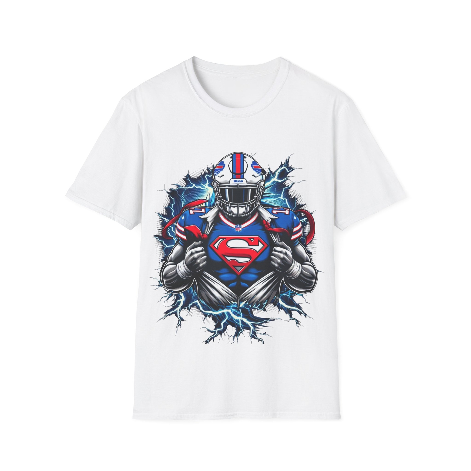 Buffalo Hero: Bills Player Superhero-Inspired T-Shirt