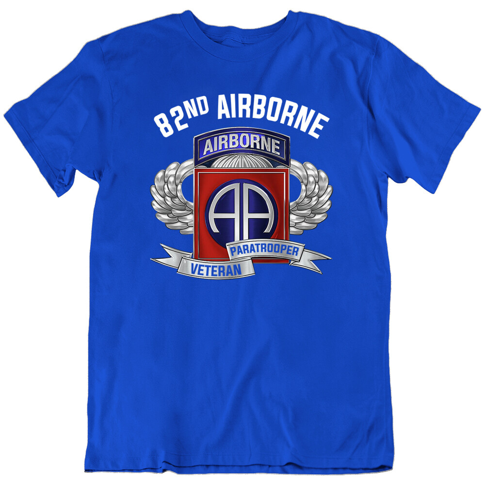 82 Airborne Paratrooper Army Hero Warrior Veteran T-Shirt Tee Gift New