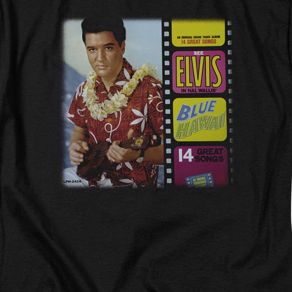 Elvis Presley Blue Hawaii Album Licensed Adult Unisex T-Shirt Regular Fit Tee