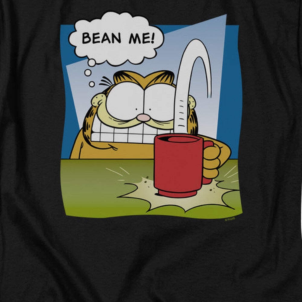 Garfield Bean Me Licensed Adult Unisex T-Shirt Regular Fit Tee SM-3X