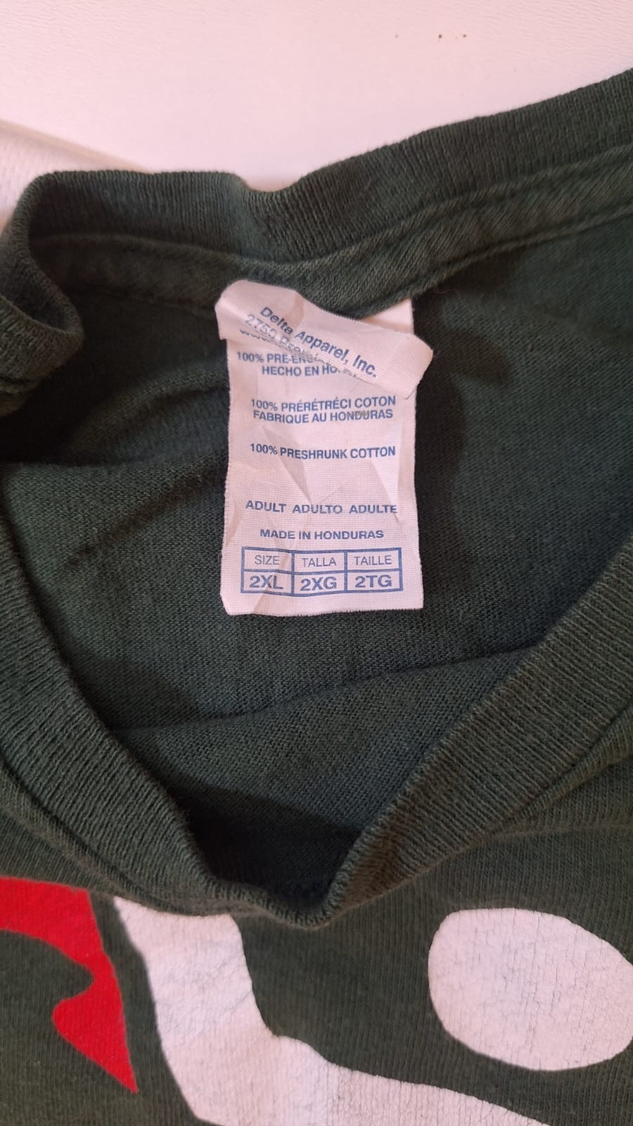 Vintage Delta Pro Weight “I Tried It At Home” Graphic T-Shirt Green Size 2XL