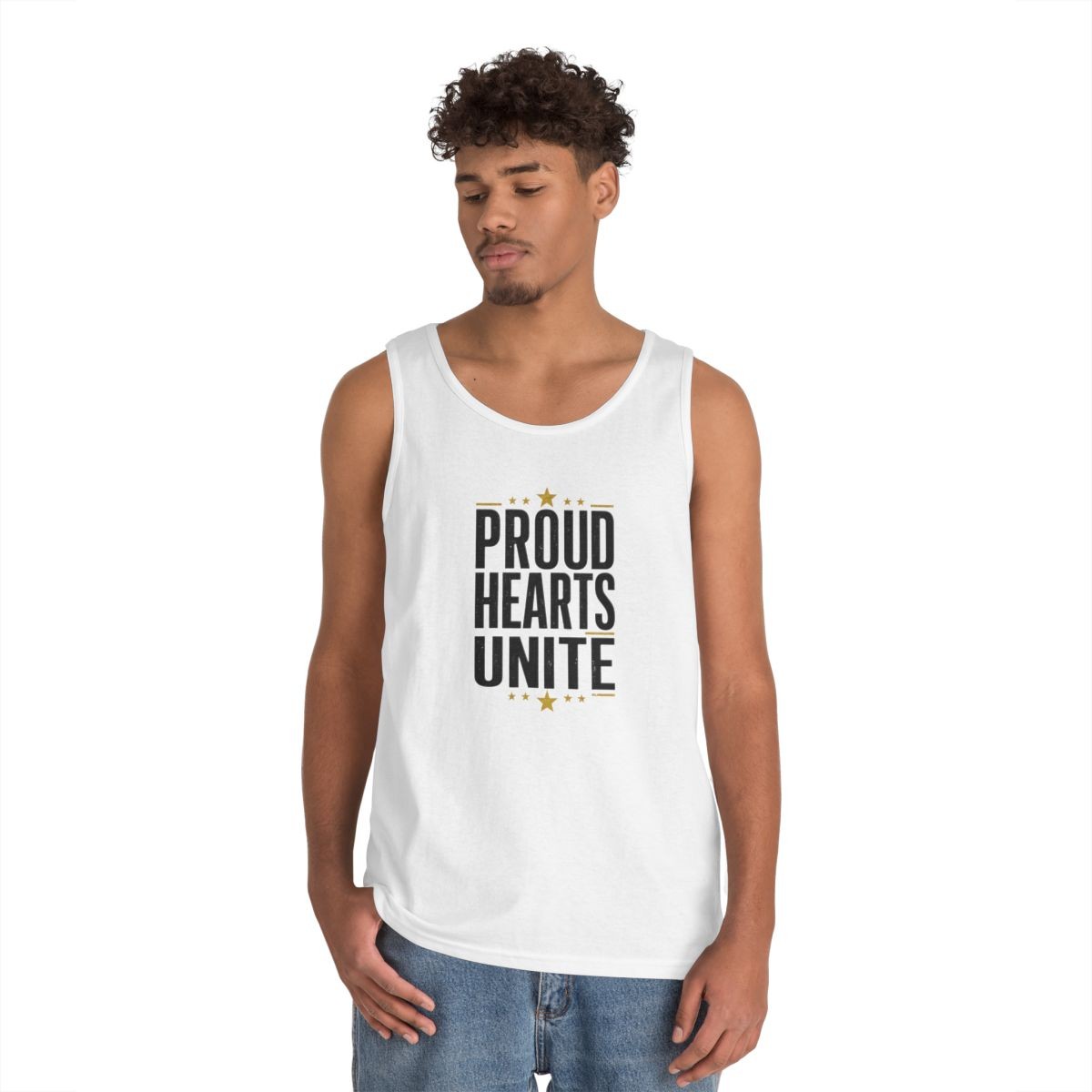 Proud Hearts Unite Tank Love Unity Unisex Made in USA