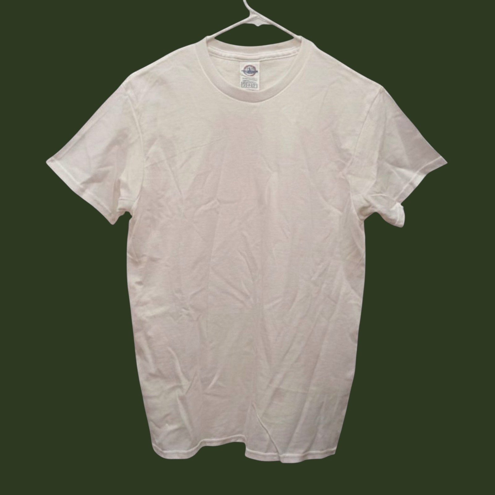 Lot of 5 Delta Pro Weight T-Shirts Mens Small S Half White Cream Blank Bulk Lot