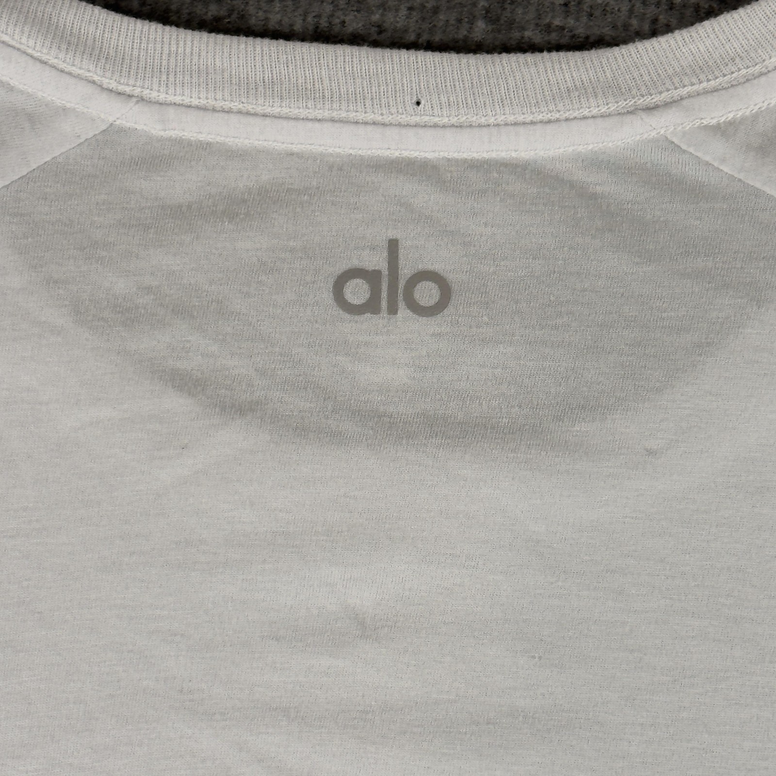 Alo Shirt Mens 2XL White Tagless Tri Blend Jersey Crewneck Tee T-Shirt Soft