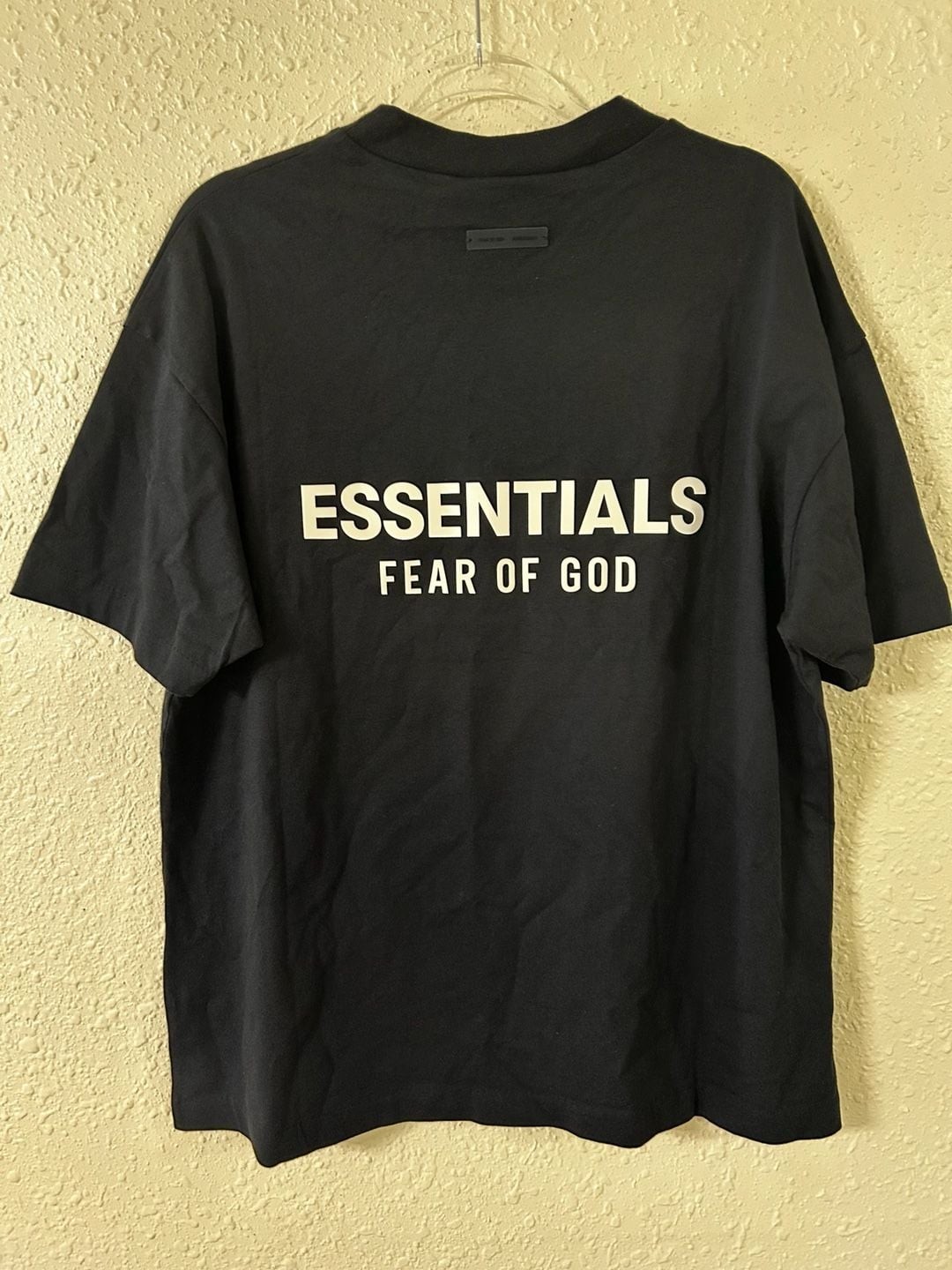 Fear of God Essentials Classic Short Sleeve Crewneck T-Shirt in Jet Black