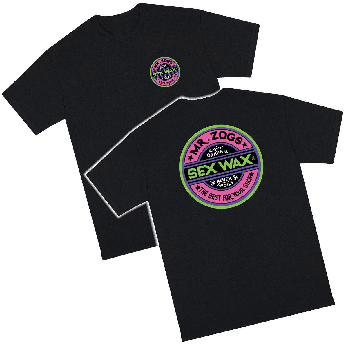 Sex Wax Fluoro Short Sleeve Tee – Men’s – Small / Black
