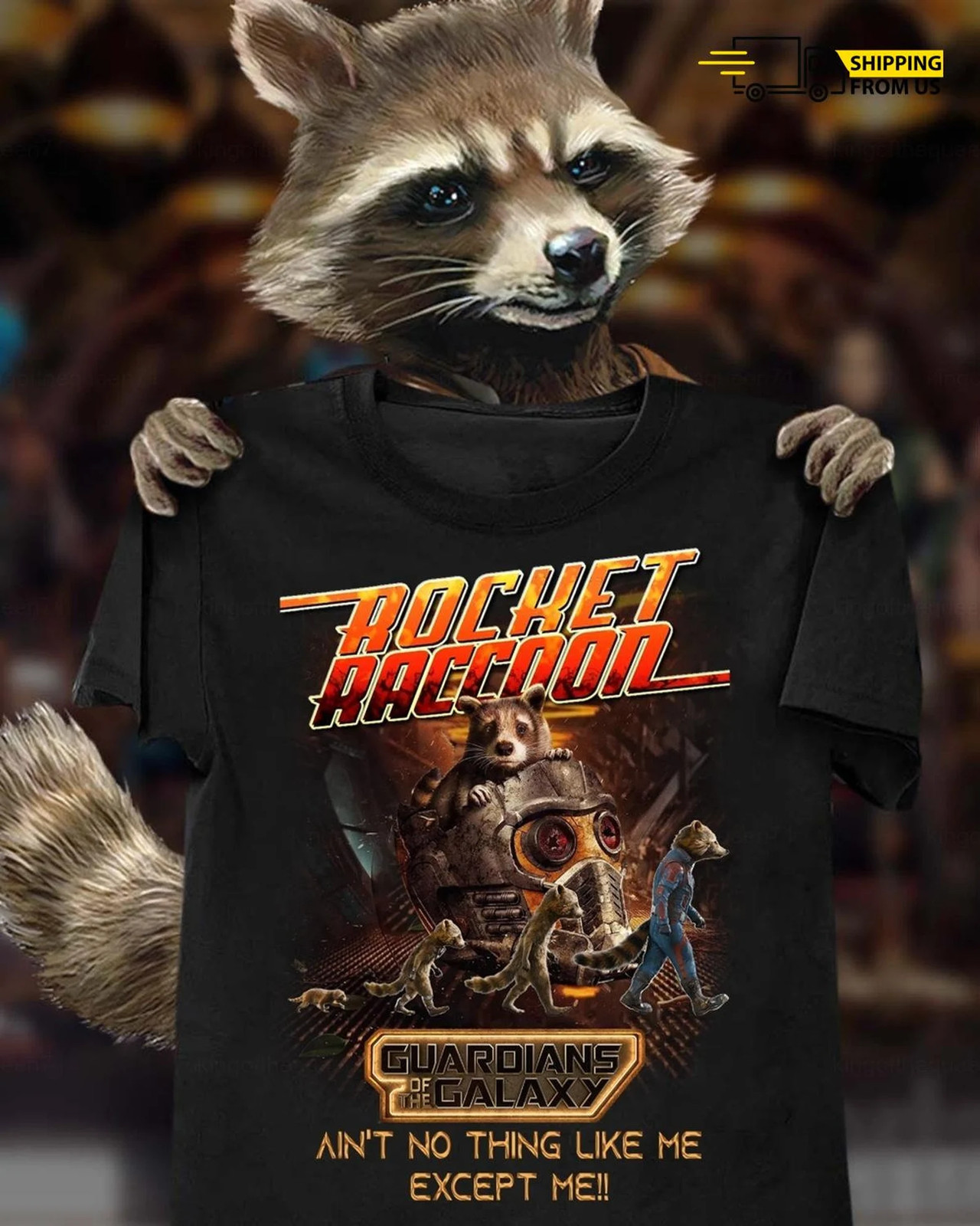Rocket Raccoon Guardians Of The Galaxy Ain’t No Thing Like Me Tshirt Men