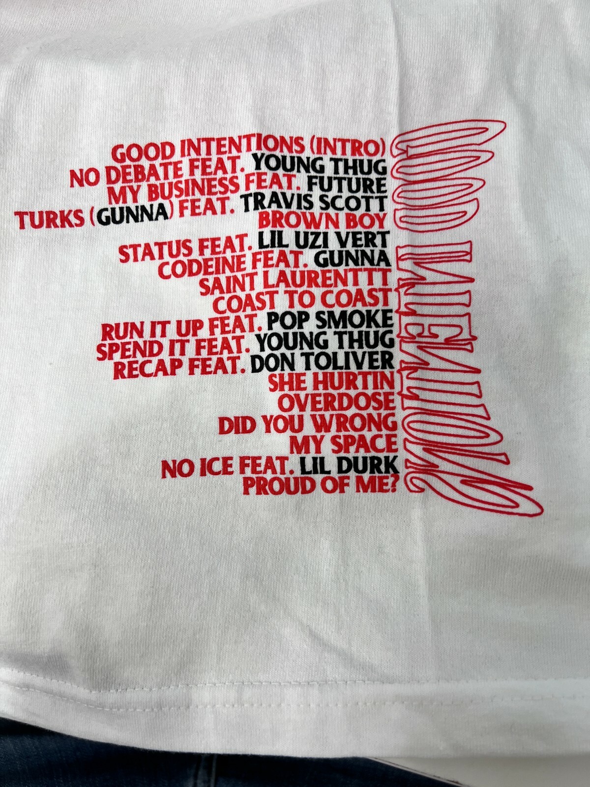 NEW VLONE X NAV BAD HABITS GOOD INTENTIONS T SHIRT AUTHENTIC NEW
