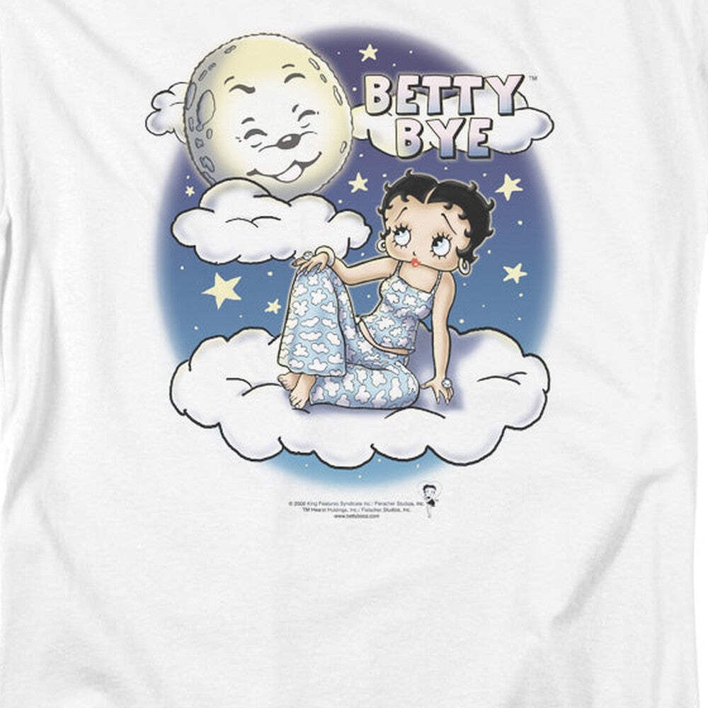 Betty Boop Betty Bye Licensed Adult Unisex T-Shirt Regular Fit Tee SM-3X